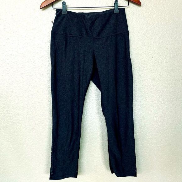 Zella Black Cropped Active Yoga Leggings S - Picture 1 of 3